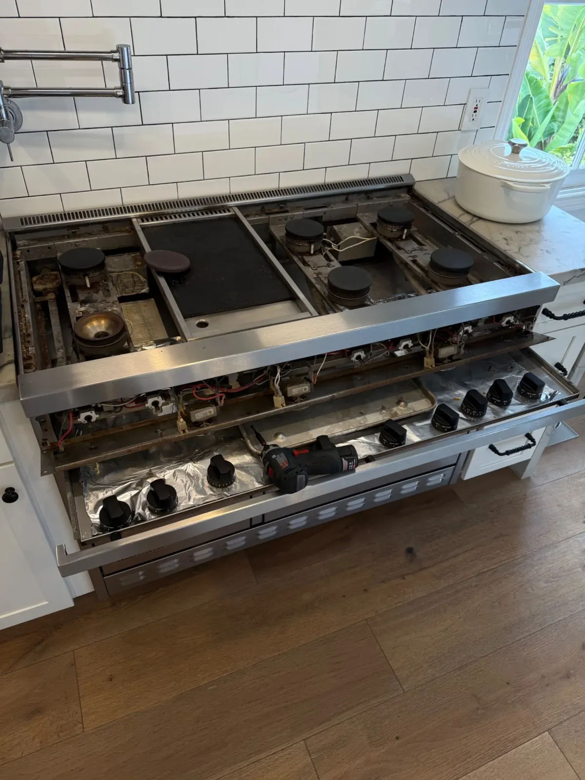 Professional range burner and ignition service
